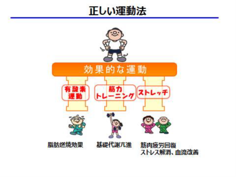 運動の3要素　正しい運動法